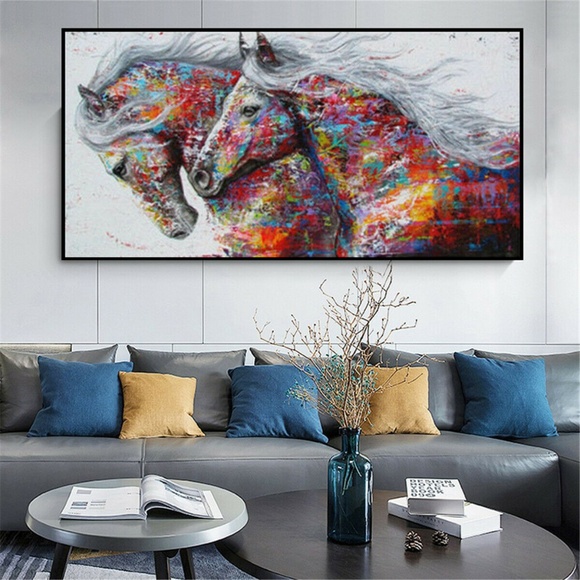 Horses Canvas Unframed Wall Art - Picture 9 of 15